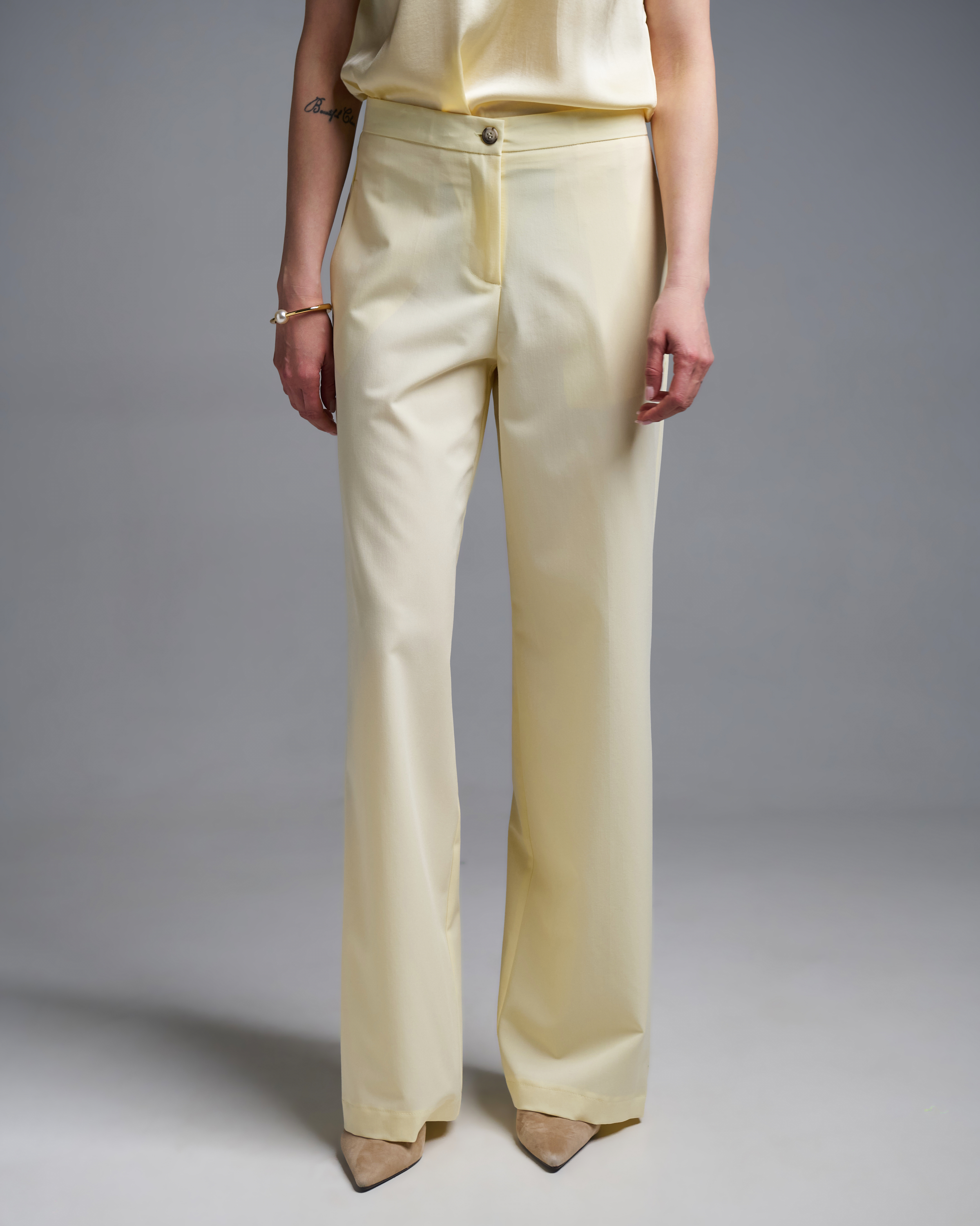 Κίτρινο Παντελόνι σε ίσια γραμμή Vicolo - 1
