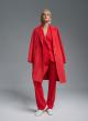 Red stretch semi-flared Trousers Emme Marella - 3