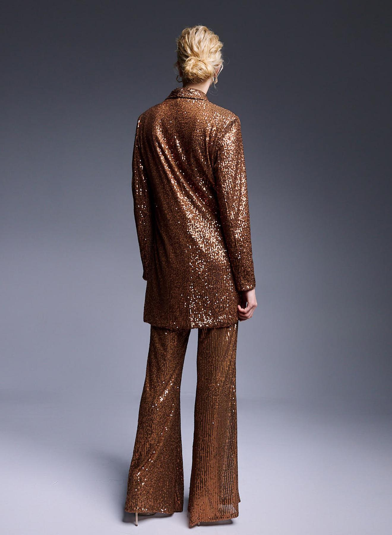 Wide legs Pants with sequins - 4