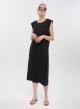 Black long sleeveless Dress Milla - 1