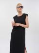 Black long sleeveless Dress Milla - 2