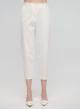 White cropped strech Trousers Vicolo - 1