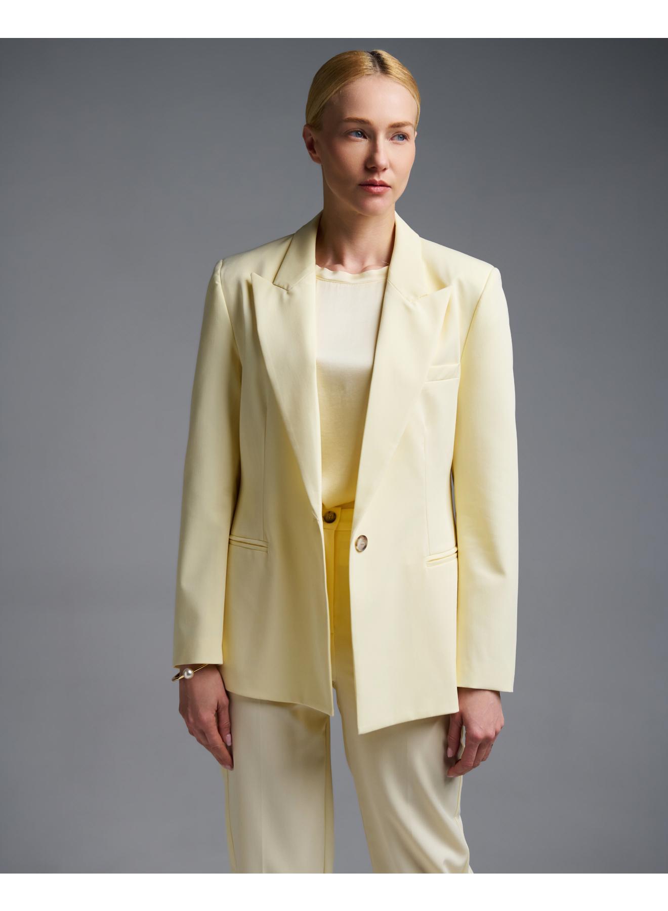 Yellow single buttoned Jacket Vicolo - 2