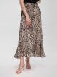 Animal Print silky Skirt with pleats and elastic waistband La Liberta - 3