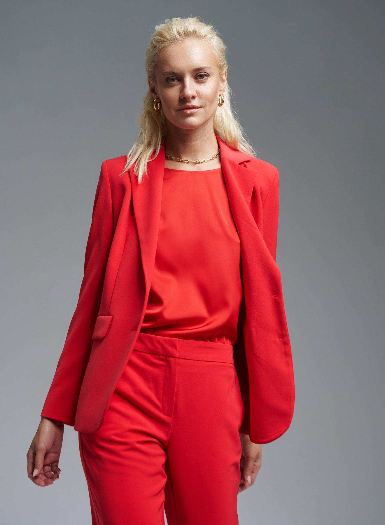 Red satin Blouse Emme Marella - 5