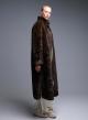 Brown eco fur long Coat Bright - 3