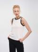 White-Black two tone tank Top Milla - 0