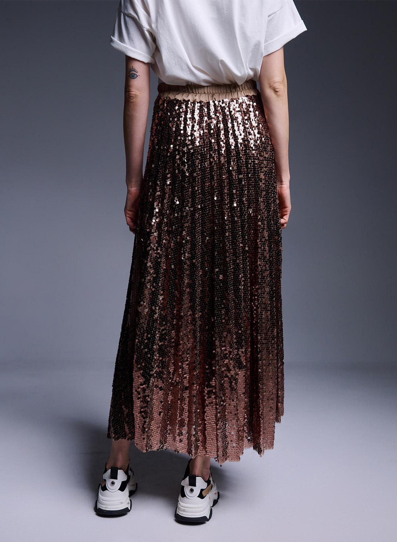 Pleated Skirt with sequins - 4
