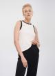 White-Black two tone tank Top Milla - 3