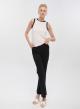 Black high waisted flared Trousers Milla - 1