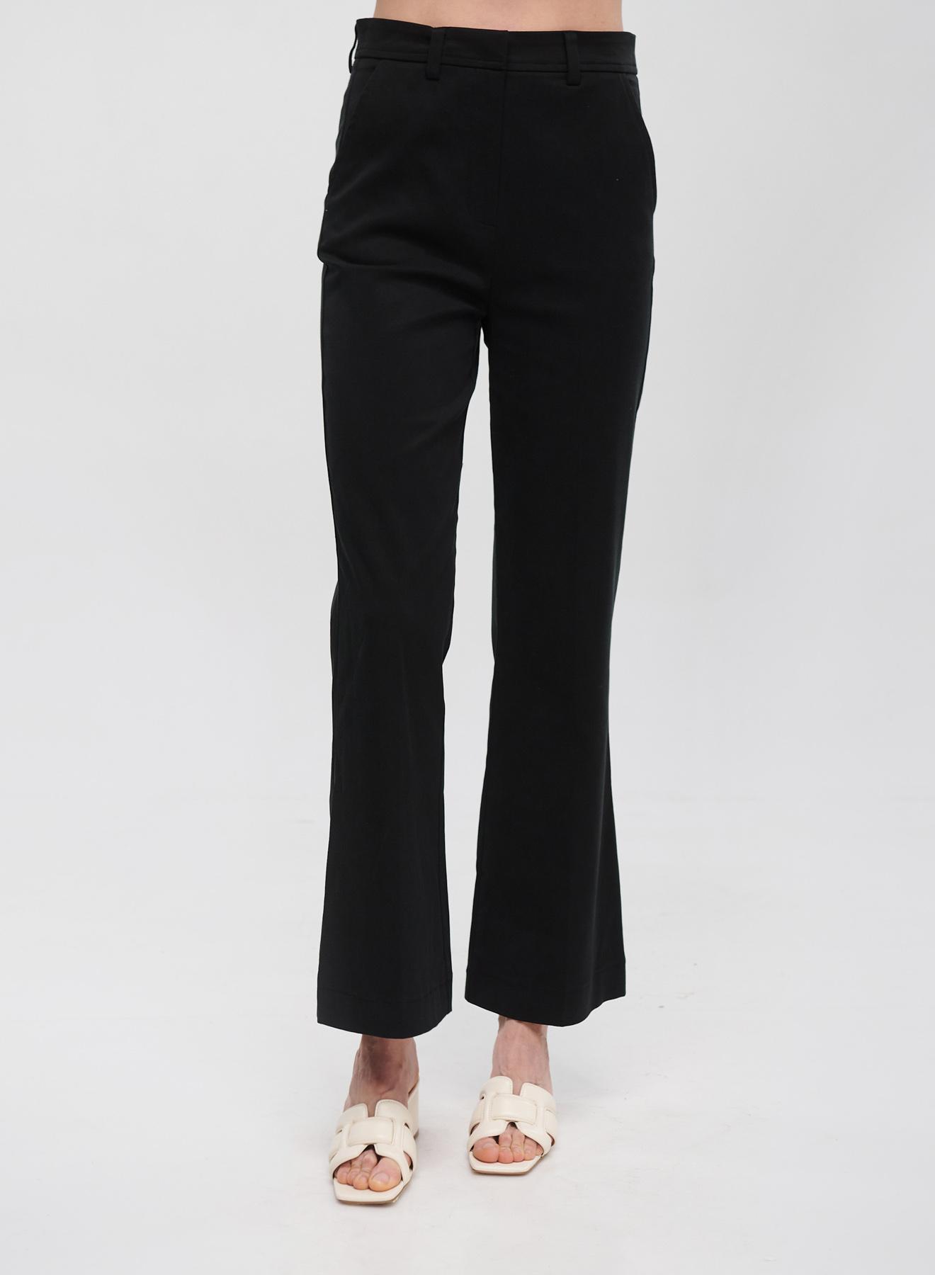 Black high waisted flared Trousers Milla - 5