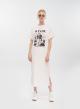 White cotton printed Dress with sort sleeves Degrees - 0