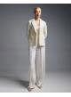 Ecru single buttoned Jacket with patch pockets Emme Marella - 2