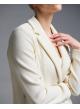 Ecru single buttoned Jacket with patch pockets Emme Marella - 4