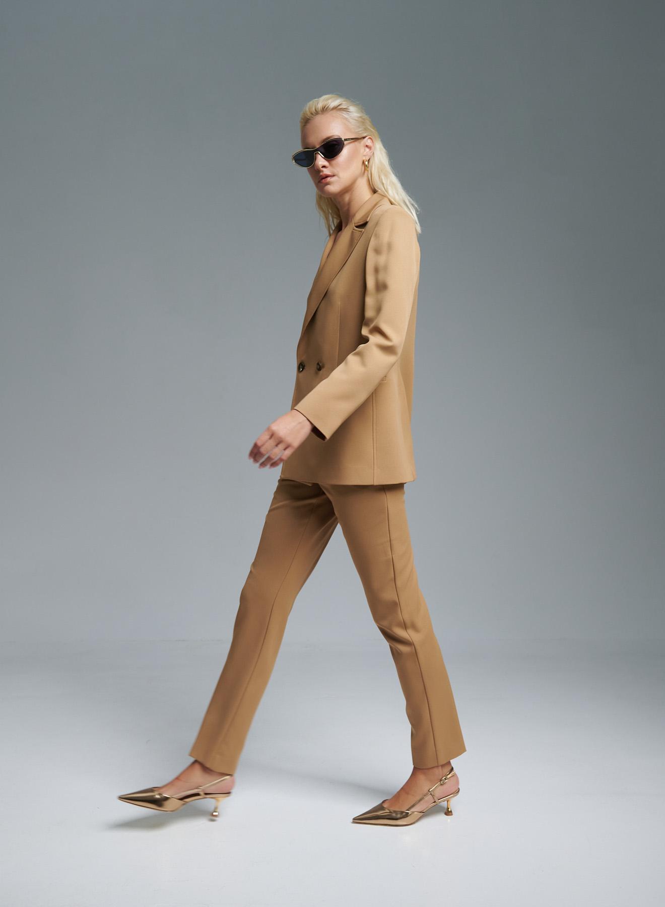 Camel straight fit Trousers Emme Marella - 5