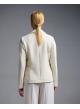 Ecru single buttoned Jacket with patch pockets Emme Marella-7