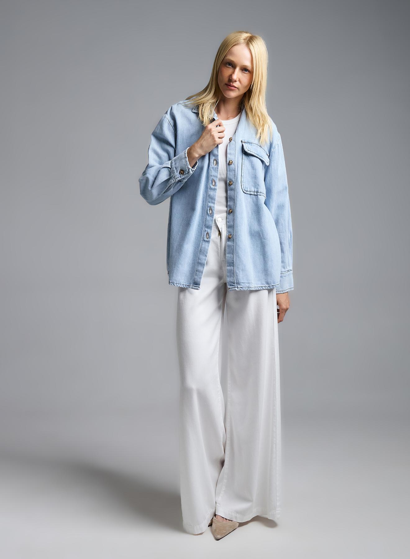 Light Blue denim Shirt Vicolo - 2
