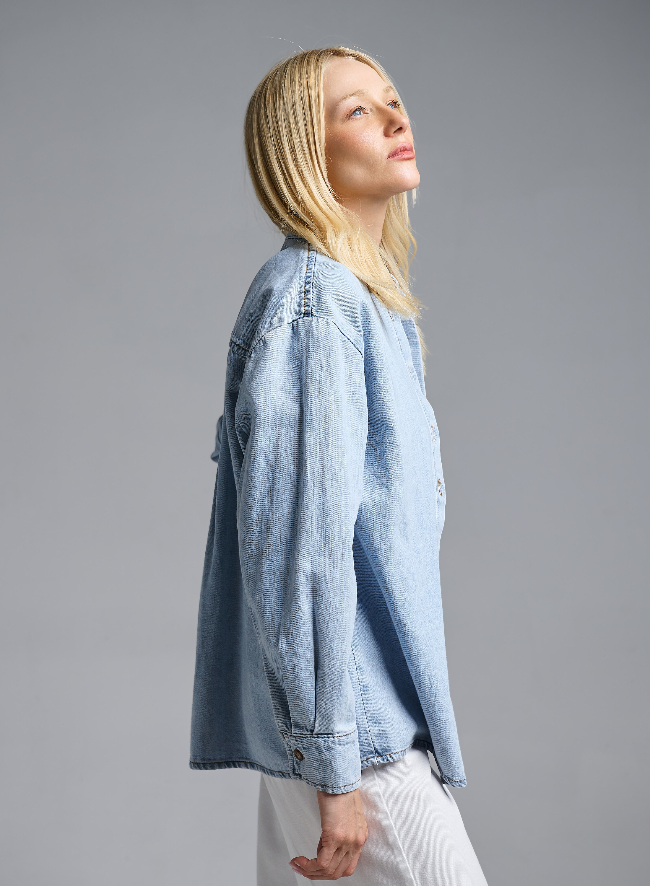 Light Blue denim Shirt Vicolo - 4