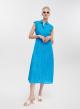 Turquoise sleveeless chemisier, Broderie Dress Emme Marella - 1