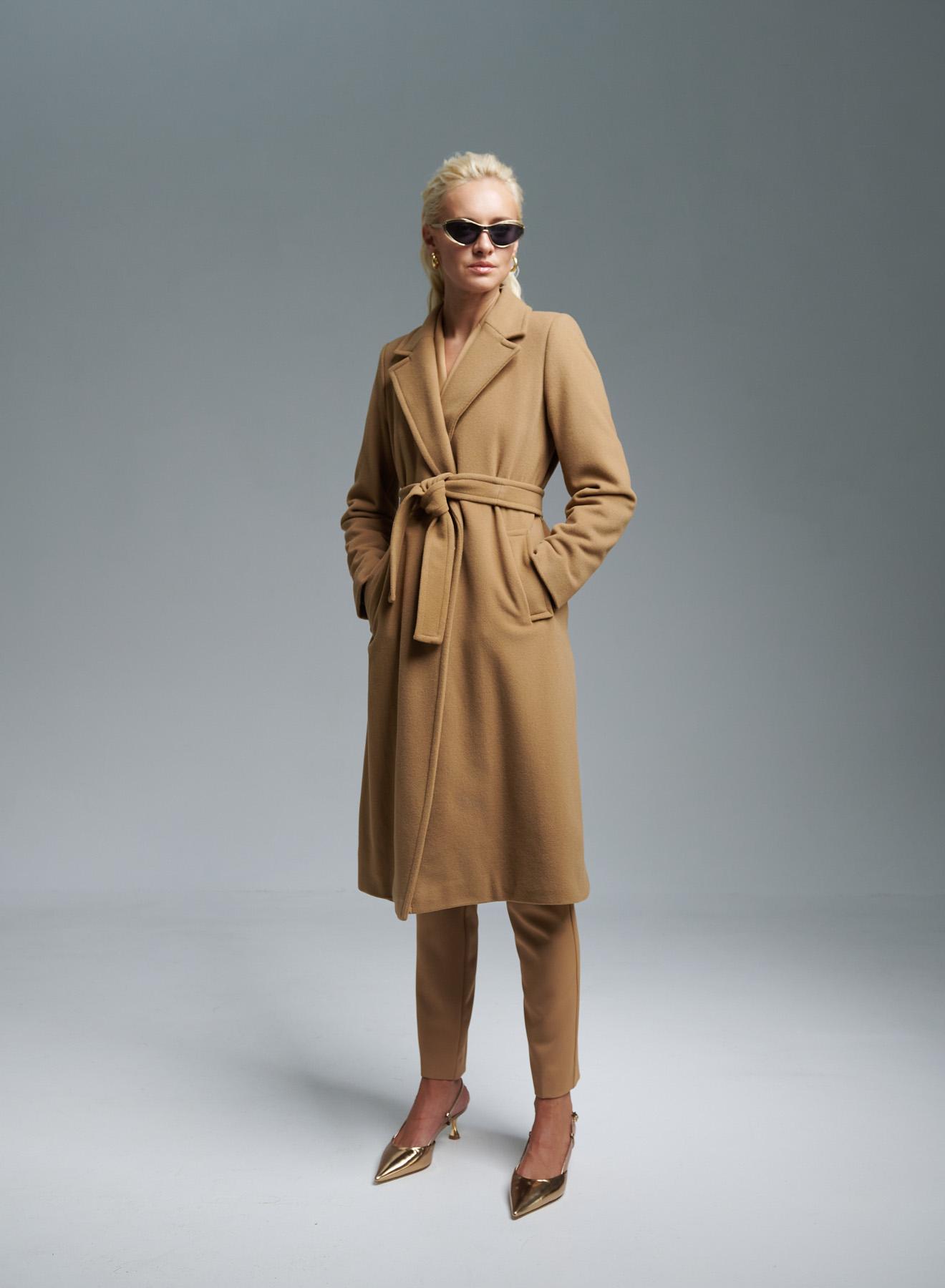 Camel Coat with belt Emme Marella - 1