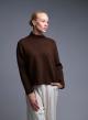 Brown high neck Sweater Valentina Milano - 1