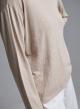 Beige knitted Blouse with long sleeves and with sequins Valentina Milano-6