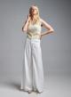 Vanilla sleeveless knitted Blouse with V neckline Kontatto - 2