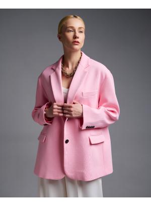 Pink cotton oversized Jacket Vicolo - 56544