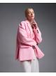 Ροζ  βαμβακερό oversized Σακάκι Vicolo - 1