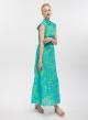 Green-Turquoise sleveeless, cotton chemisier Dress Emme Marella - 2