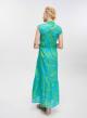 Green-Turquoise sleveeless, cotton chemisier Dress Emme Marella - 1