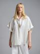 Ecru sleeveless loose fit Shirt Valentina Milano - 1