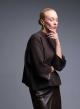 Brown Sweater with three quarters sleeves with sequins Valentina Milano - 2