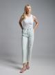Light Blue denim Trousers with frayed hem Tensione In - 0