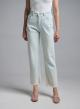 Light Blue denim Trousers with frayed hem Tensione In - 2