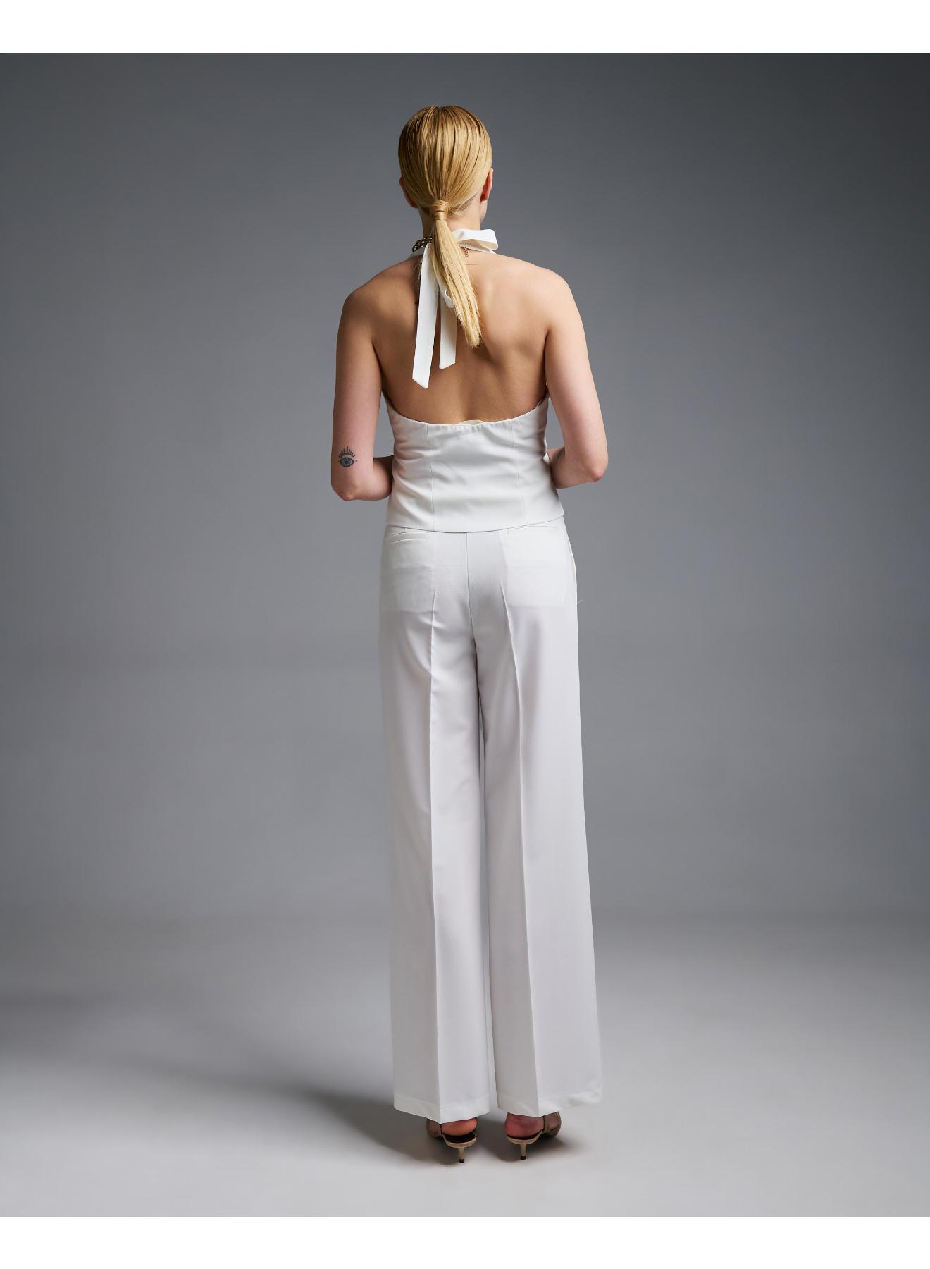 Λευκό Παντελόνι σε ίσια γραμμή Vicolo - 4