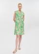 Beige-Green sleveeless printed Dress Emme Marella - 1