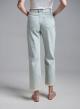 Light Blue denim Trousers with frayed hem Tensione In-5