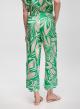 Beige-Green cropped Patterned twill trousers Emme Marella - 4