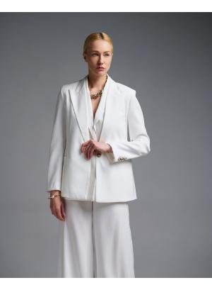 Λευκό Σακάκι με ένα κουμπί Vicolo - 56684