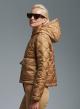 Camel water-repellent padded jacket with hood Emme Marella - 0