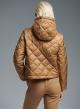 Camel water-repellent padded jacket with hood Emme Marella - 2