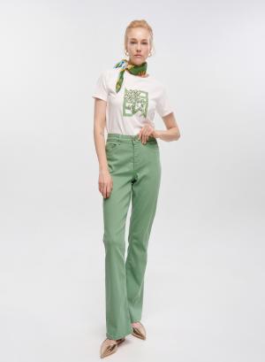 Green slim flared Trousers Emme Marella - 33692
