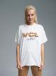 White cotton T-shirt with print Vicolo - 0