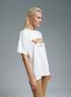 White cotton T-shirt with print Vicolo - 1