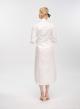 White long chemisier poplin Dress with belt "LILIBET" Devotion Twins - 2