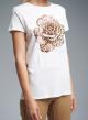 White cotton T-shirt with print Vicolo - 4