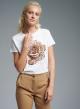 White cotton T-shirt with print Vicolo - 3