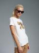 White cotton T-shirt with print Vicolo - 1