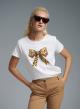 White cotton T-shirt with print Vicolo - 3